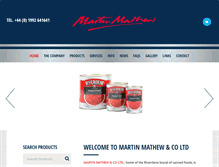 Tablet Screenshot of martinmathew.co.uk